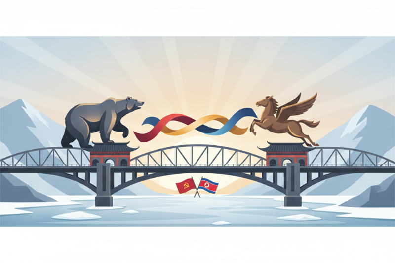 Rússia e Coreia do Norte inauguram ponte, consolidando nova ligação estratégica