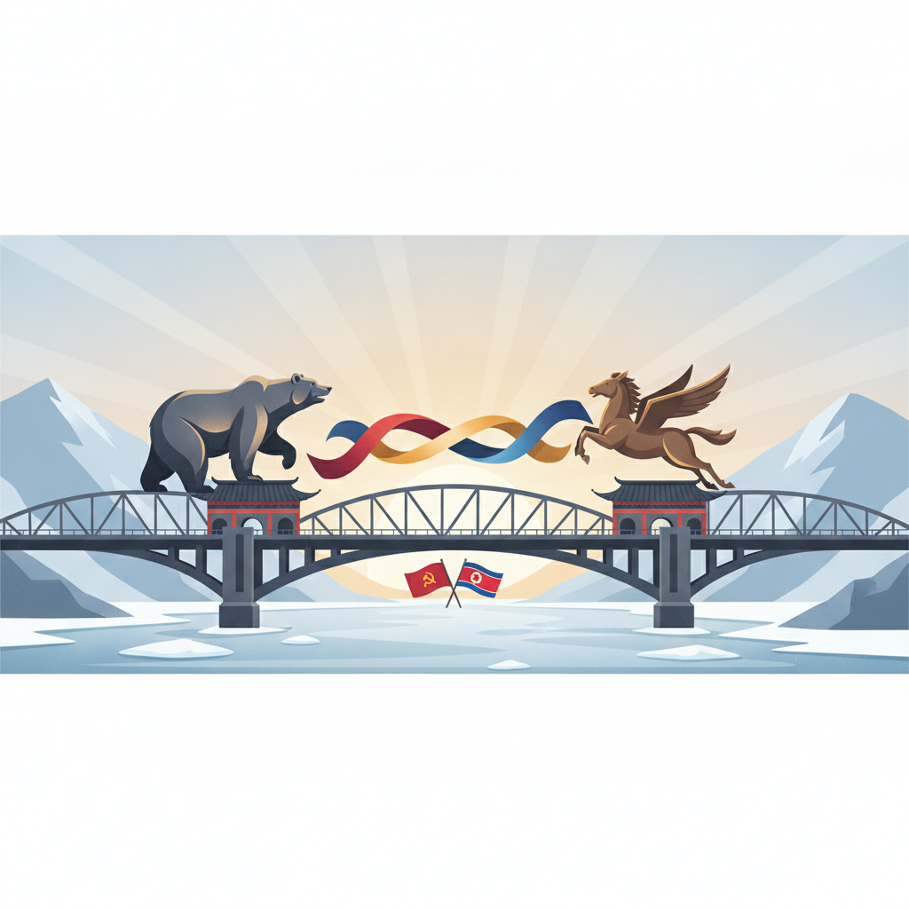 Rússia e Coreia do Norte inauguram ponte, consolidando nova ligação estratégica